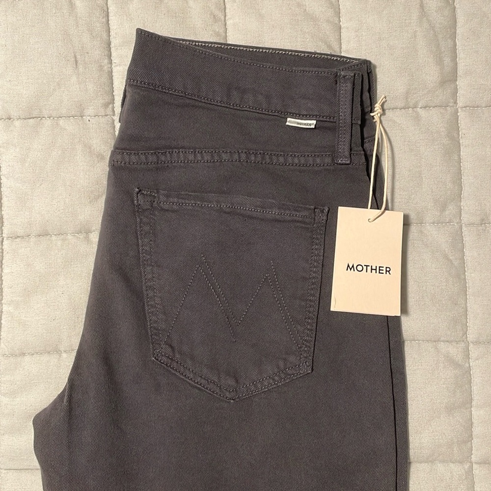 MOTHER Women's Straight Leg Jeans - Charcoal - Picture 7 of 7